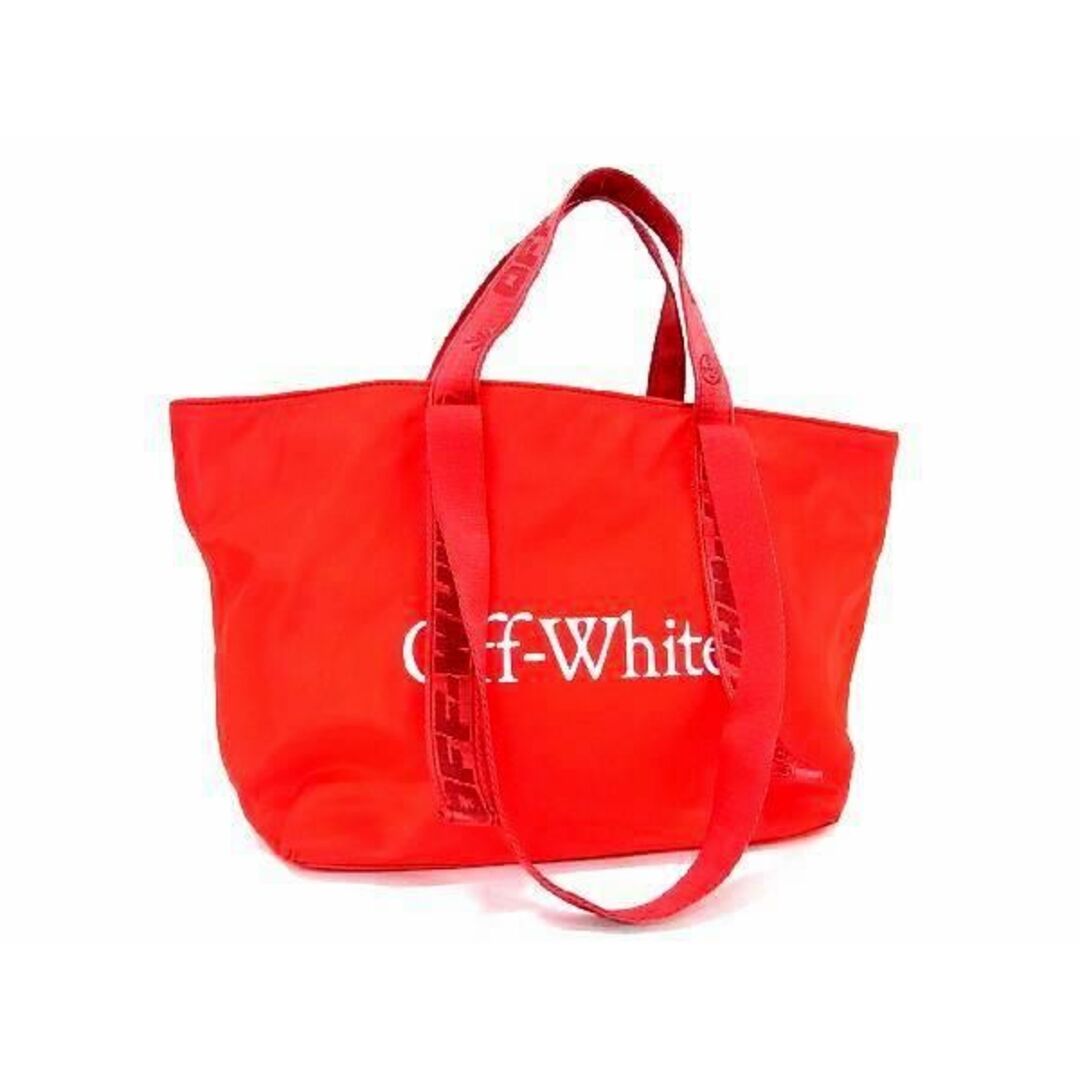 OFF-WHITE(オフホワイト)の■新品■未使用■ Off-White オフホワイト ナイロン 2WAY ショルダー トート ハンドバッグ 肩掛けかばん レッド系 AV4231  レディースのバッグ(トートバッグ)の商品写真