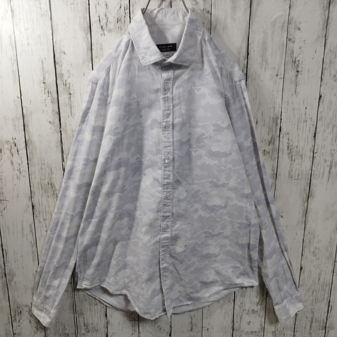 ZARA(ザラ)の【ZARA MAN】Camo Patterned Shirt　D66 メンズのトップス(シャツ)の商品写真