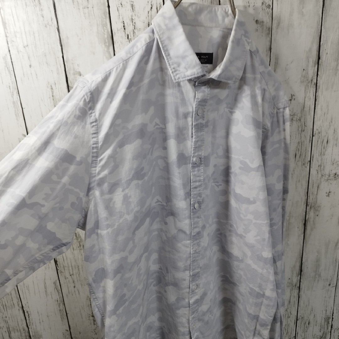 ZARA(ザラ)の【ZARA MAN】Camo Patterned Shirt　D66 メンズのトップス(シャツ)の商品写真