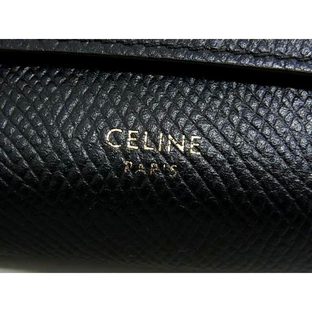 celine(セリーヌ)の■新品同様■ CELINE セリーヌ レザー 三つ折り 財布 ウォレット 小銭入れ 札入れ レディース ブラック系 BI0443  レディースのファッション小物(財布)の商品写真