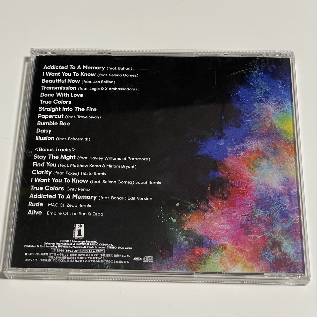 【ZEDD】 TRUE COLORS～Perfect Edition〜 CD原盤 エンタメ/ホビーのCD(ポップス/ロック(洋楽))の商品写真