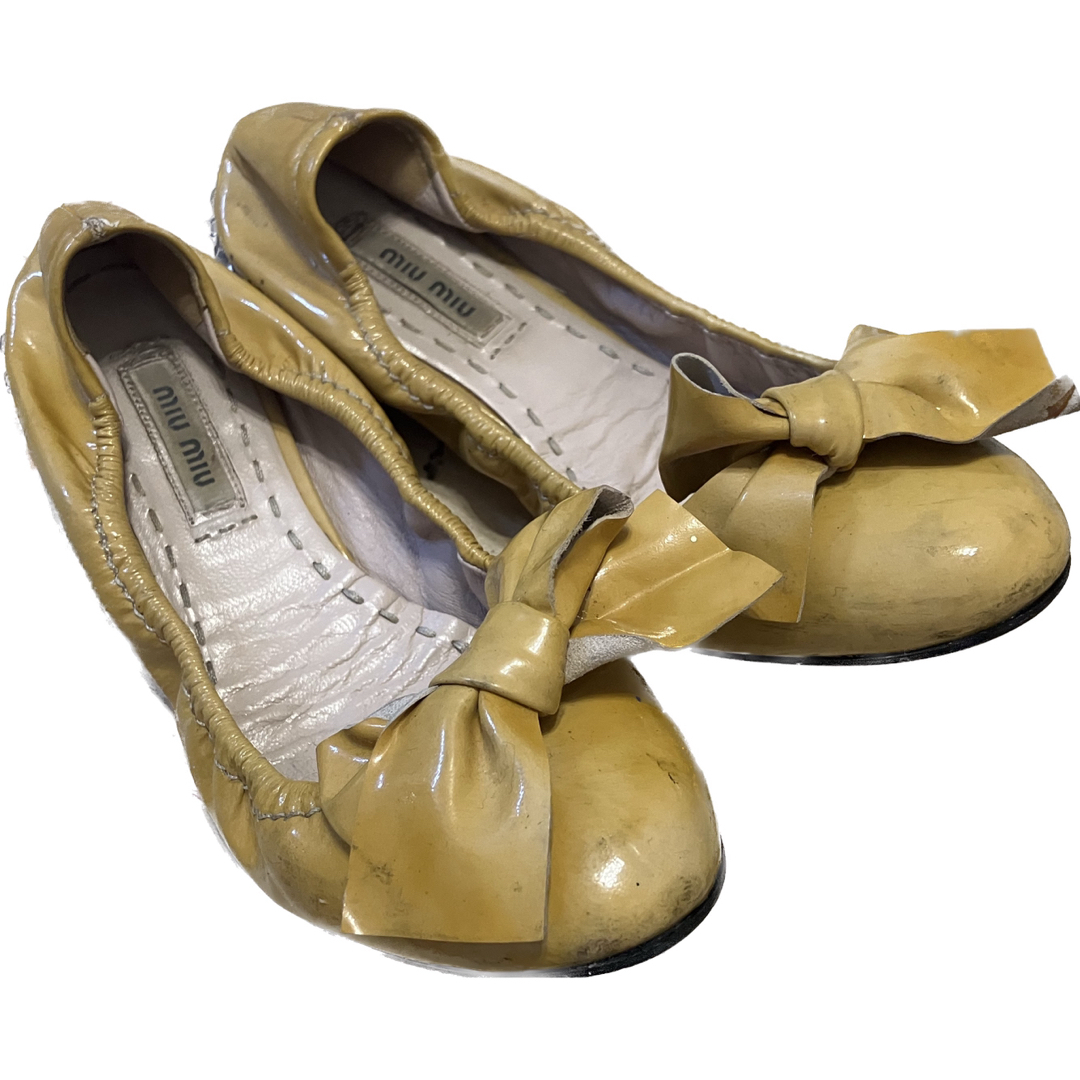 miumiu(ミュウミュウ)のmiumiu バレエシューズ　パンプス レディースの靴/シューズ(バレエシューズ)の商品写真