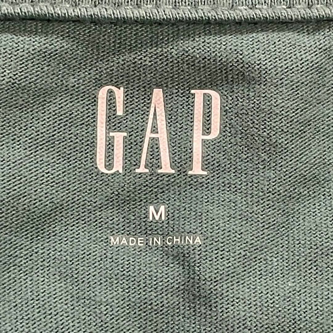 GAP(ギャップ)のGAP ギャップ (M) コットン Tシャツ グリーン 無地 胸ポケット 丸首 メンズのトップス(Tシャツ/カットソー(半袖/袖なし))の商品写真