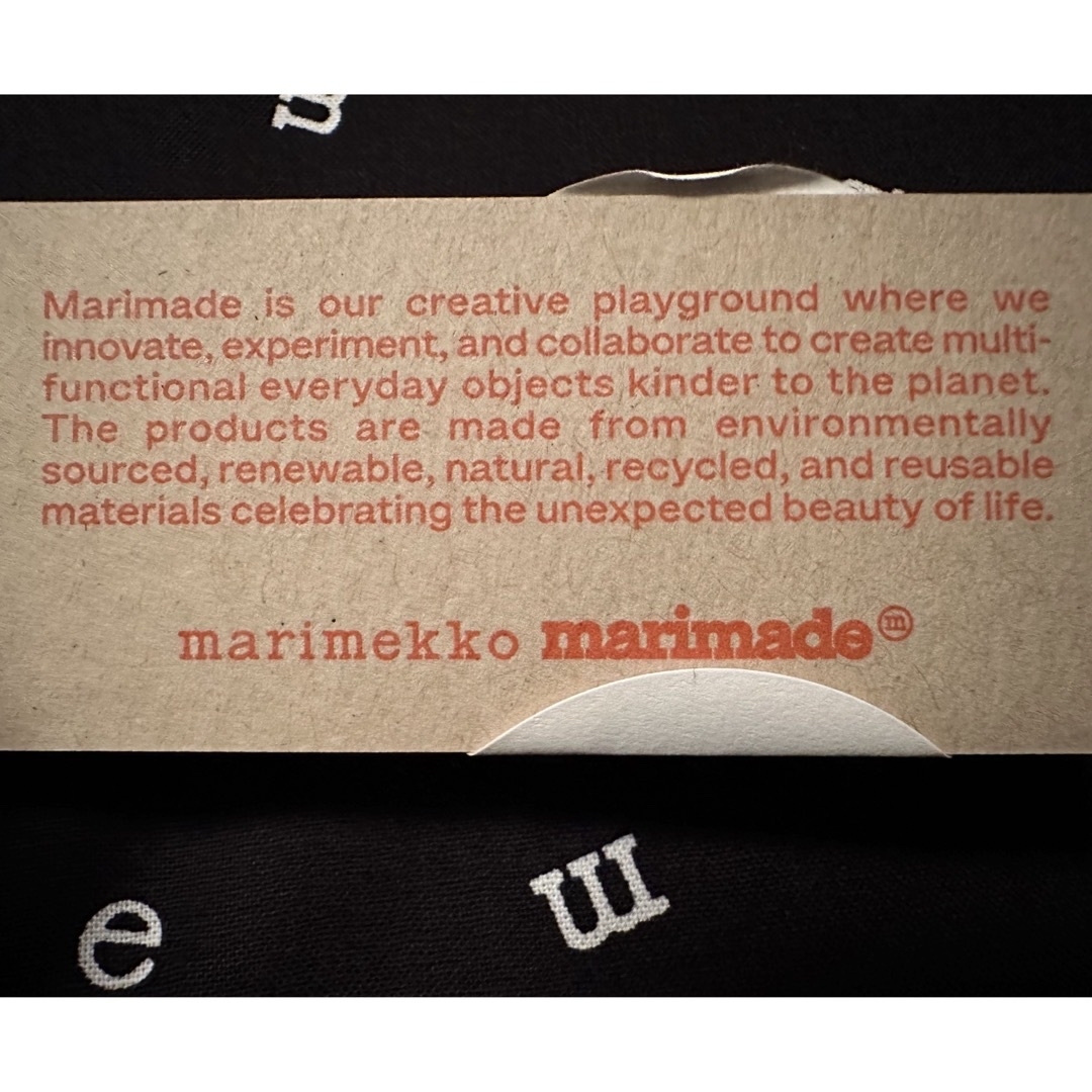 marimekko(マリメッコ)のレア! 新品 未使用 marimade マリメッコ がま口 マリロゴ ヨカポイカ レディースのファッション小物(ポーチ)の商品写真