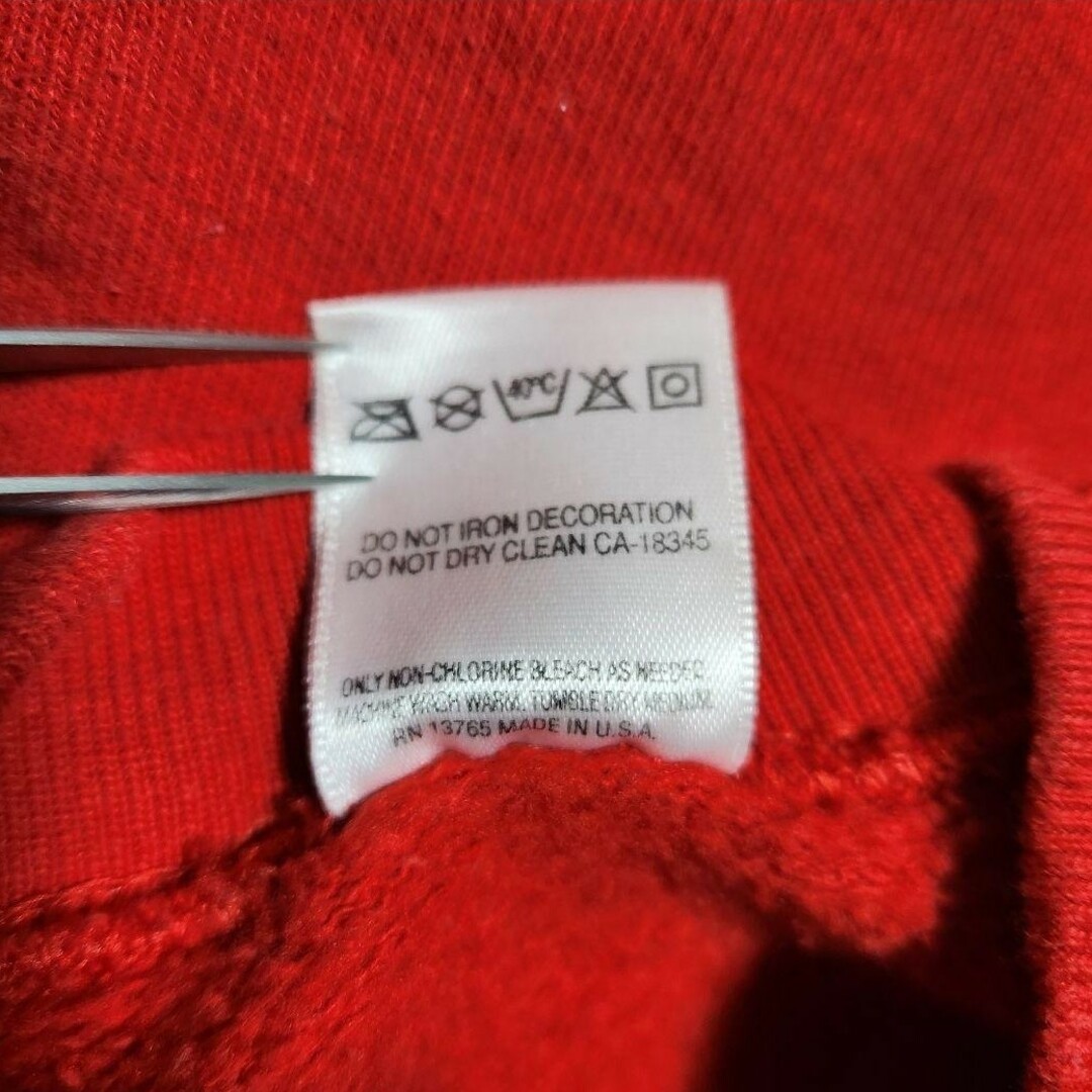 FRUIT OF THE LOOM(フルーツオブザルーム)の90s USA製 ヴィンテージ スウェット　赤　サイズXXL メンズのトップス(スウェット)の商品写真