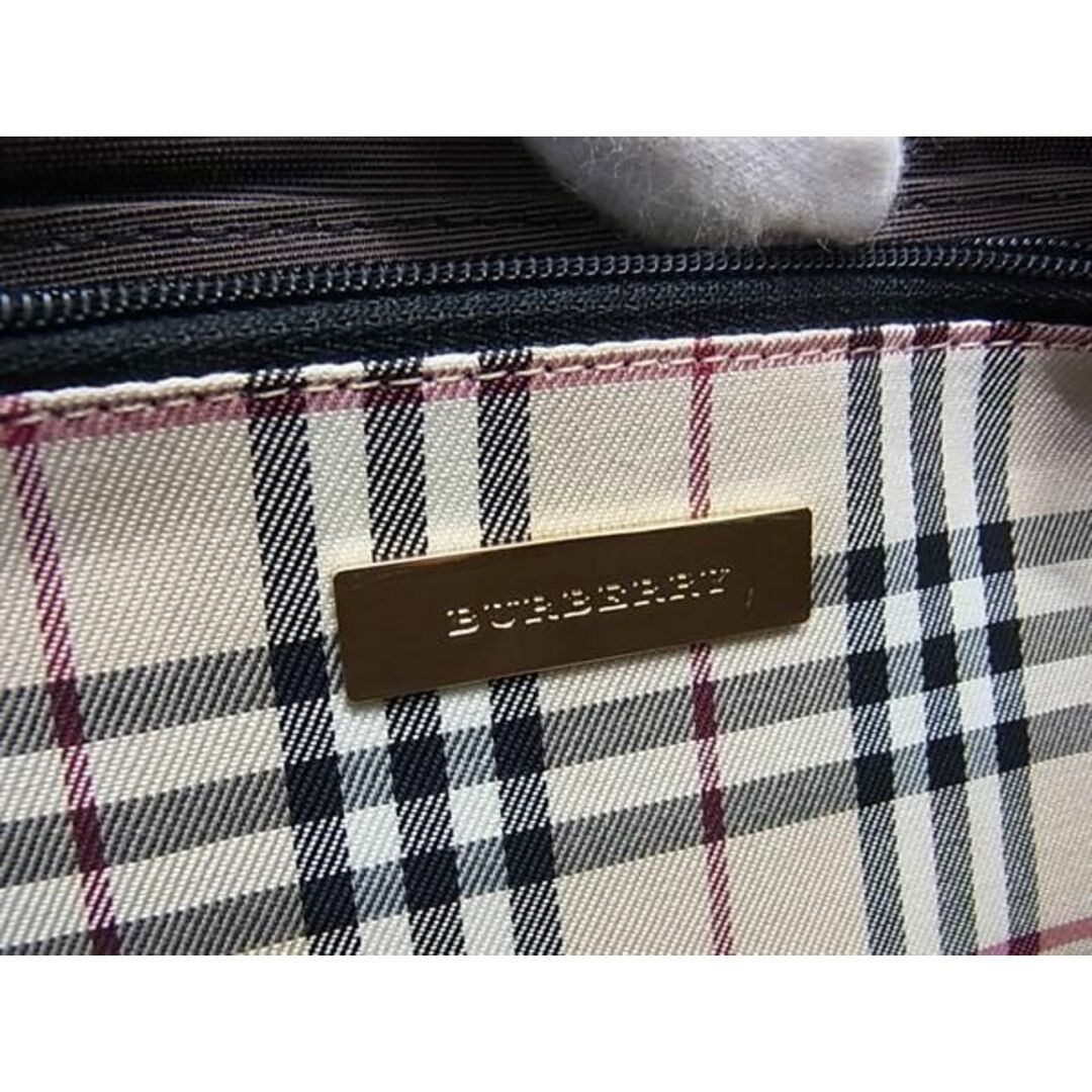 BURBERRY(バーバリー)の■新品■未使用■ BURBERRY バーバリー レザー &amp;#20839;部ノバチェック ワンハンドル ショルダーバッグ 肩掛け ブラック系 AV4972  メンズのバッグ(ショルダーバッグ)の商品写真