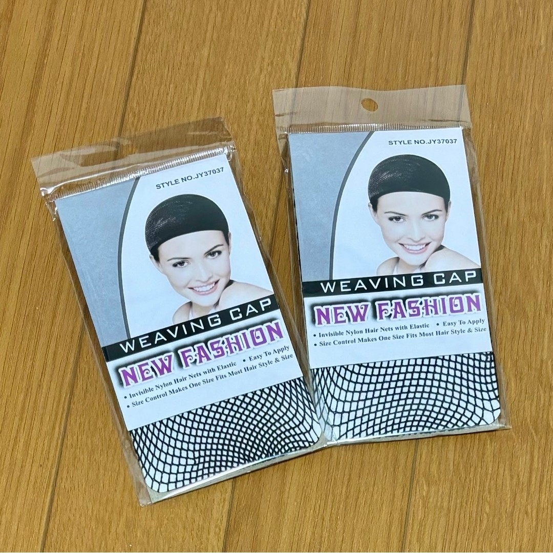 【0120】4個セット＊黒 ウィッグネット ヘアーネット ウィッグキャップ レディースのウィッグ/エクステ(その他)の商品写真