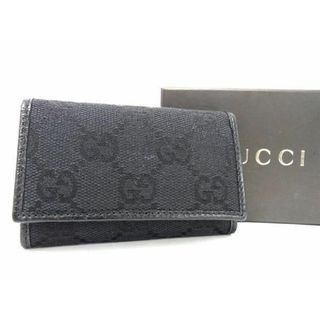 グッチ(Gucci)の■新品■未使用■ GUCCI グッチ GG柄 GGキャンバス×レザー 6連 キーケース 鍵入れ メンズ レディース ブラック系 AU5105 (その他)