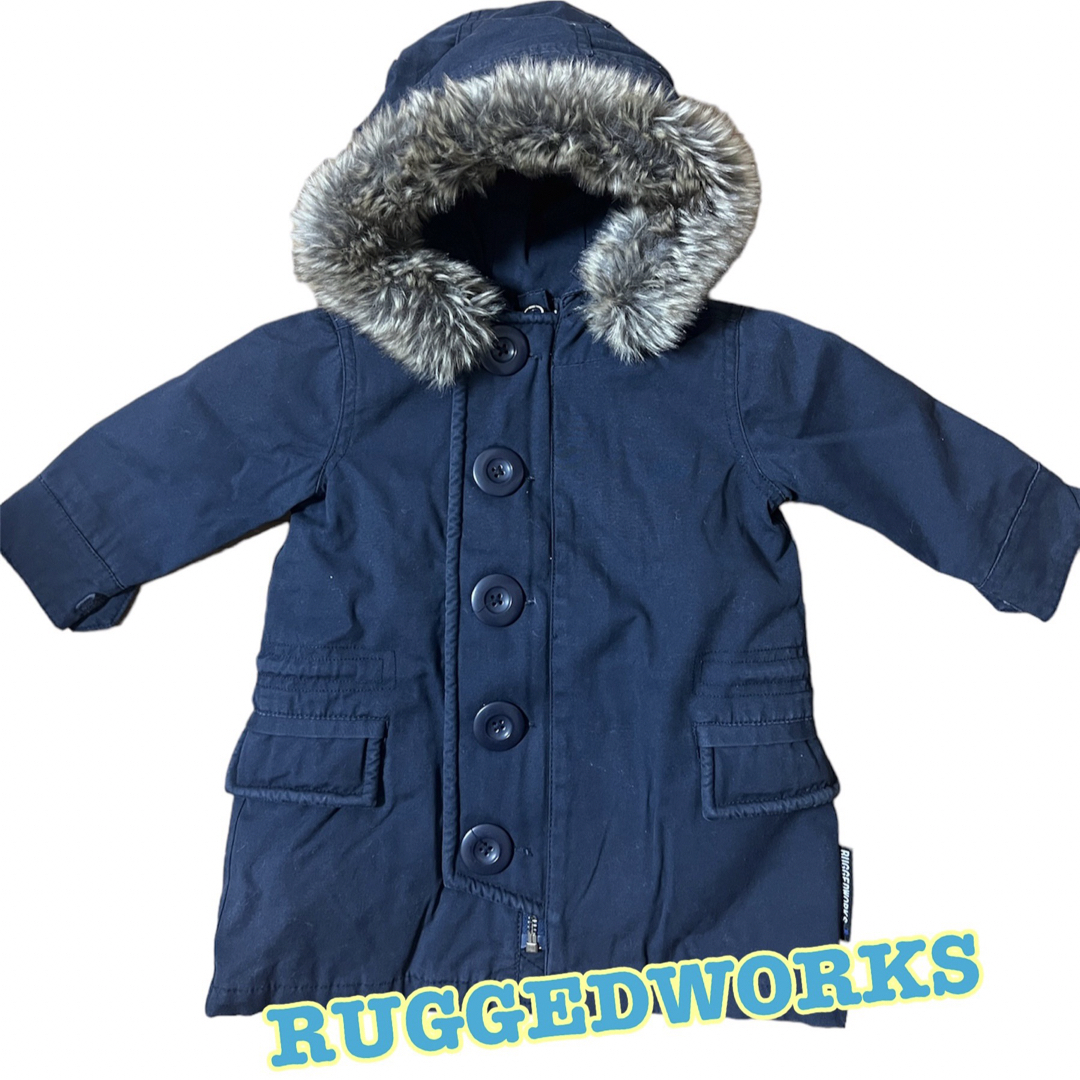 RUGGEDWORKS(ラゲッドワークス)の送料込み⭐️美品⭐️ RUGGEDWORKS モッズコート キッズ/ベビー/マタニティのベビー服(~85cm)(ジャケット/コート)の商品写真