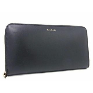 ポールスミス(Paul Smith)の■新品同様■ Paul Smith ポールスミス レザー ラウンドファスナー 長財布 ウォレット 小銭入れ 札入れ ブラック系 AS5636 (折り財布)