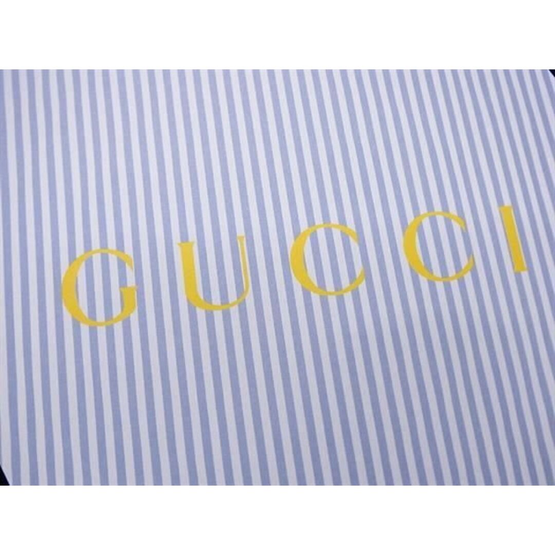 Gucci(グッチ)の■極美品■ GUCCI グッチ ストライプ うちわ 団扇 メンズ レディース ブルー系×ブラウン系 AT3337 メンズのファッション小物(その他)の商品写真