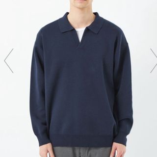 ユナイテッドアローズグリーンレーベルリラクシング(UNITED ARROWS green label relaxing)の新品未使用　green label relaxing ポロニット(ニット/セーター)