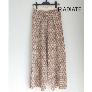 スコットクラブ(SCOT CLUB)のRADIATE ラディエイト ワイド パンツ ニット 総柄 新品 スコットクラブ(カジュアルパンツ)