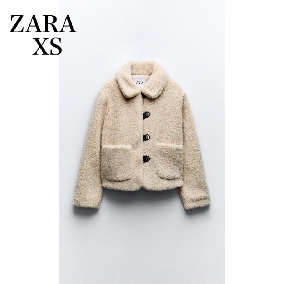 ZARA(ザラ)のZARA ボア生地ジャケット レディースのジャケット/アウター(ダウンジャケット)の商品写真