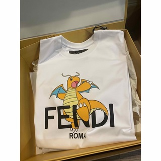 フェンディ(FENDI)のFENDI x FRGMT x POKEMON Tシャツ 白 サイズL(Tシャツ/カットソー(半袖/袖なし))