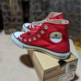 コンバース(CONVERSE)のコンバースネクスター　ハイカット　スニーカー　レッド(スニーカー)