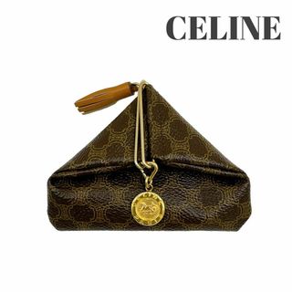 セリーヌ(celine)の【えみぽりん様専用】 セリーヌ 三角 コインケース マカダム フリンジ (コインケース)