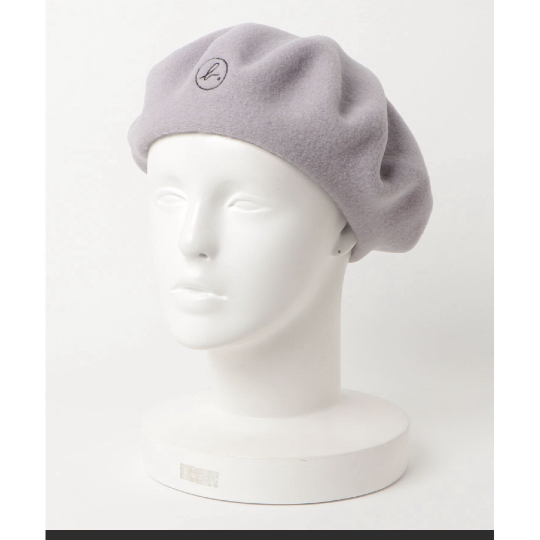 agnes b.(アニエスベー)のアニエスベー　ベレー帽　グレー　毛100% レディースの帽子(ハンチング/ベレー帽)の商品写真