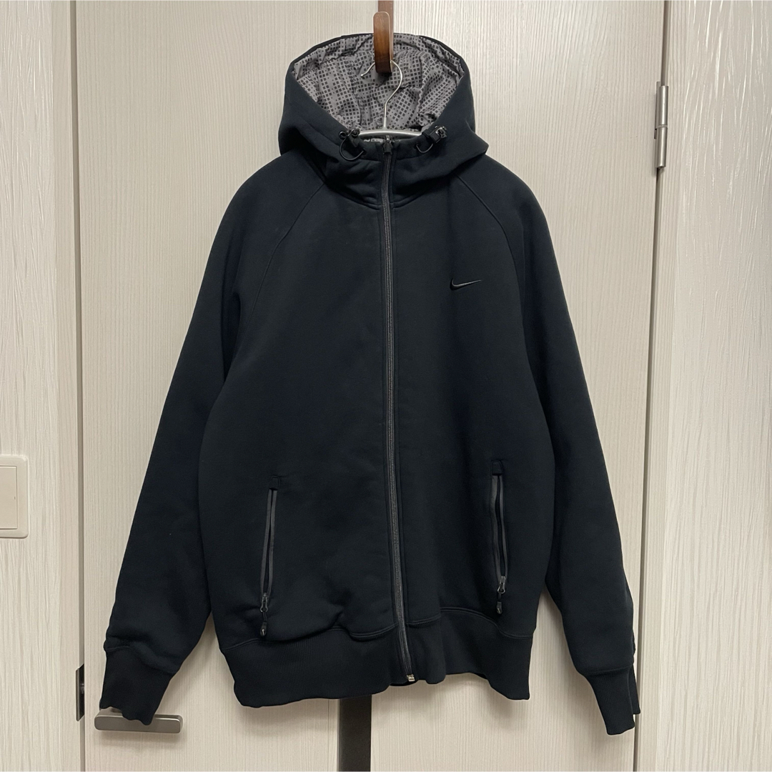 NIKE リバーシブル テックフリース ナイロンパーカー パーカー 2XL 黒