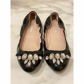 miu miu フラットシャーリングパンプス　36.5サイズ