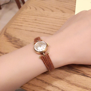 正規品 HIROB OMEGA アンティーク 腕時計 手巻き 革紐 ベルト付き