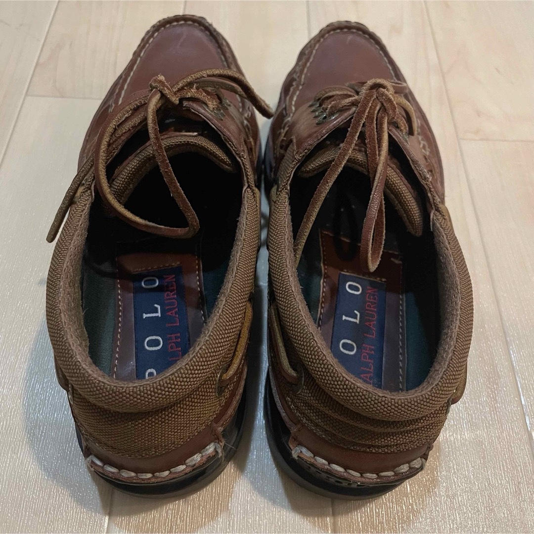 POLO RALPH LAUREN(ポロラルフローレン)の希少 polo ralph lauren 3eye デッキシューズ ブラウン メンズの靴/シューズ(デッキシューズ)の商品写真