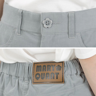 マリークワント(MARY QUANT)のMARY QUANT ロゴパッチDボタンミニスカート(ミニスカート)