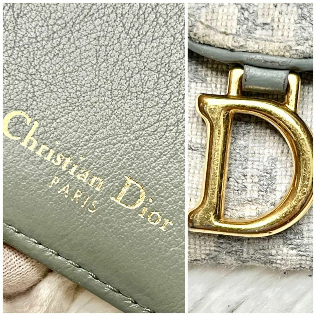 Christian Dior(クリスチャンディオール)の【希少】　Christian Dior ディオール　トロッター　折り財布　サドル レディースのファッション小物(財布)の商品写真