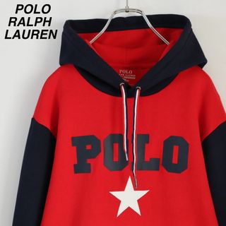 ポロラルフローレン(POLO RALPH LAUREN)の【トリコロールカラー】ポロラルフローレン／パーカー　デカロゴ　星スター　アメカジ(パーカー)