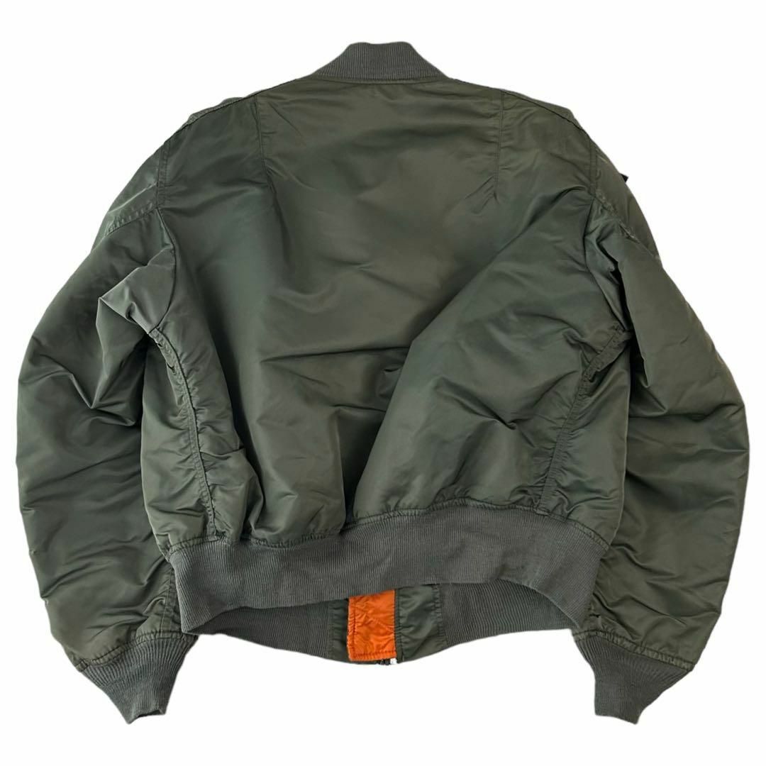 ALPHA INDUSTRIES(アルファインダストリーズ)のワッペンカスタム ALPHA INDUSTRIES MA-1 Lサイズ アルファ メンズのジャケット/アウター(フライトジャケット)の商品写真