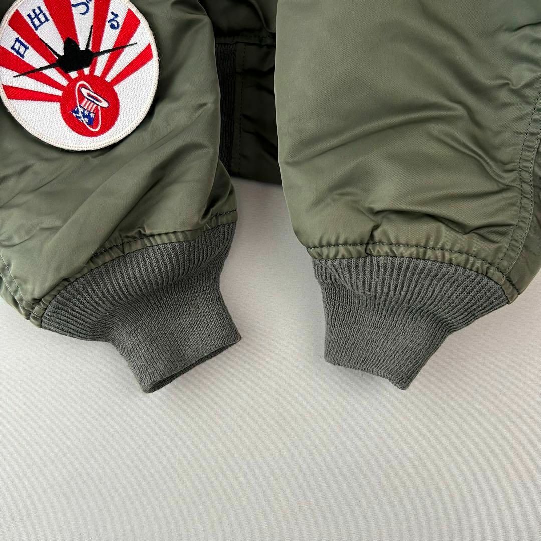 ALPHA INDUSTRIES(アルファインダストリーズ)のワッペンカスタム ALPHA INDUSTRIES MA-1 Lサイズ アルファ メンズのジャケット/アウター(フライトジャケット)の商品写真