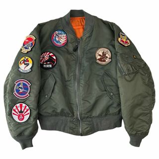 アルファインダストリーズ(ALPHA INDUSTRIES)のワッペンカスタム ALPHA INDUSTRIES MA-1 Lサイズ アルファ(フライトジャケット)