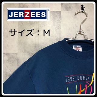 ジャージーズ(JERZEES)のUS/EU輸入　海外古着  JERZEES　スウェット　M　ブルー(スウェット)