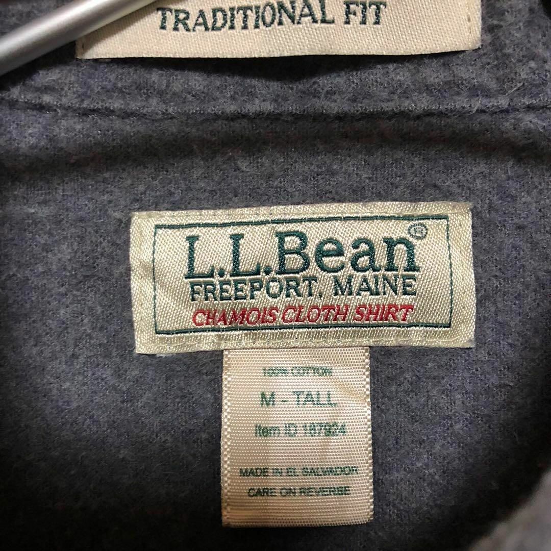 L.L.Bean(エルエルビーン)のUS/EU輸入　海外古着　L.L.Bean　長袖シャツ　M　グレー メンズのトップス(シャツ)の商品写真