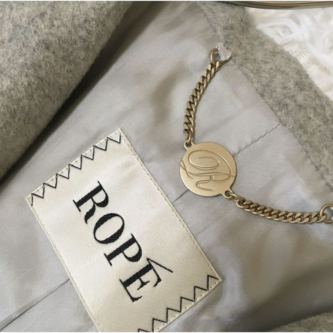 ROPE’(ロペ)のロペ　コート　３８　ライトグレー レディースのジャケット/アウター(ロングコート)の商品写真