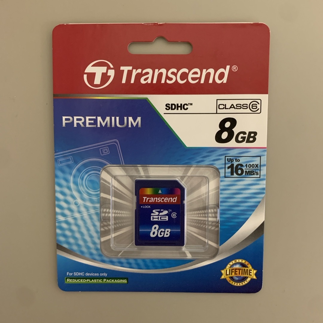 Transcend(トランセンド)のTranscend SDHCカード TS8GSDHC6  3点セット スマホ/家電/カメラのカメラ(その他)の商品写真