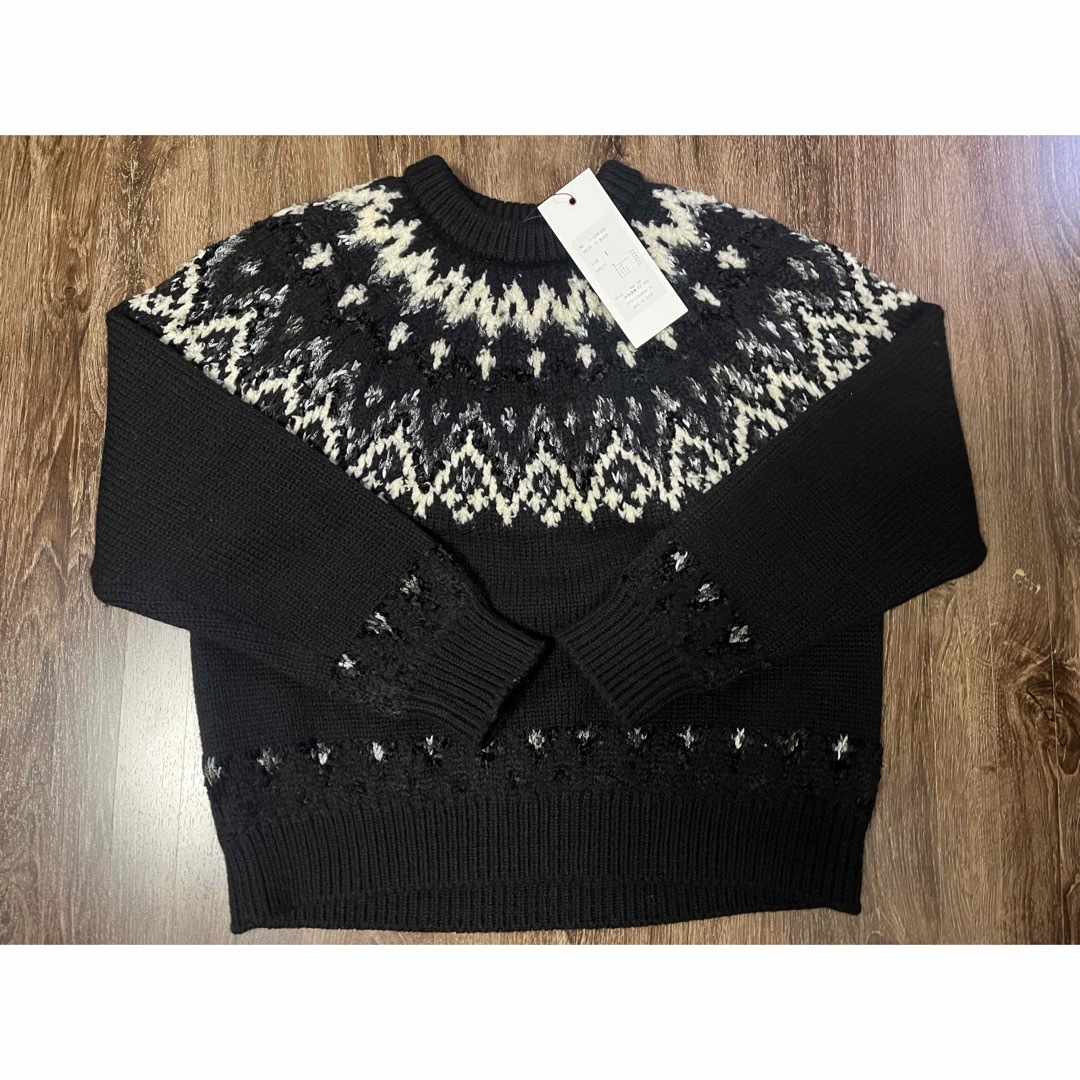 COOHEM(コーヘン)の新品　タグ付き　COOHEM NORDIC KNIT PULLOVER ブラック レディースのトップス(ニット/セーター)の商品写真