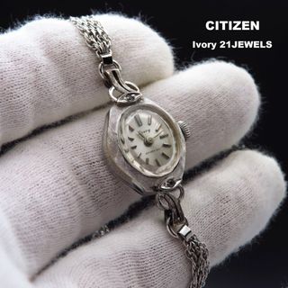 シチズン(CITIZEN)のCITIZEN Ivory 手巻き腕時計 21JEWELS ビンテージ 2P(腕時計)