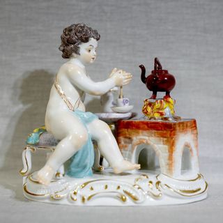 マイセン(MEISSEN)の【極美品１級 送料込み】マイセン 火 四大元素 フィギュリン ケンドラー造形(置物)