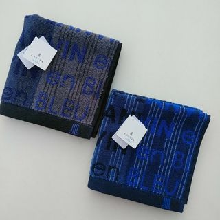 ランバンオンブルー(LANVIN en Bleu)の新品☆ランバンオンブルー　メンズタオルハンカチ2枚セット A3(ハンカチ/ポケットチーフ)