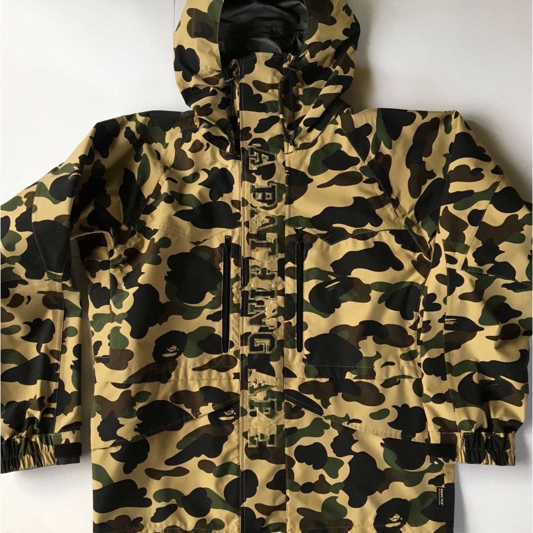 A BATHING APE BAPE カモフラ　スノーボードジャケット　エイプL