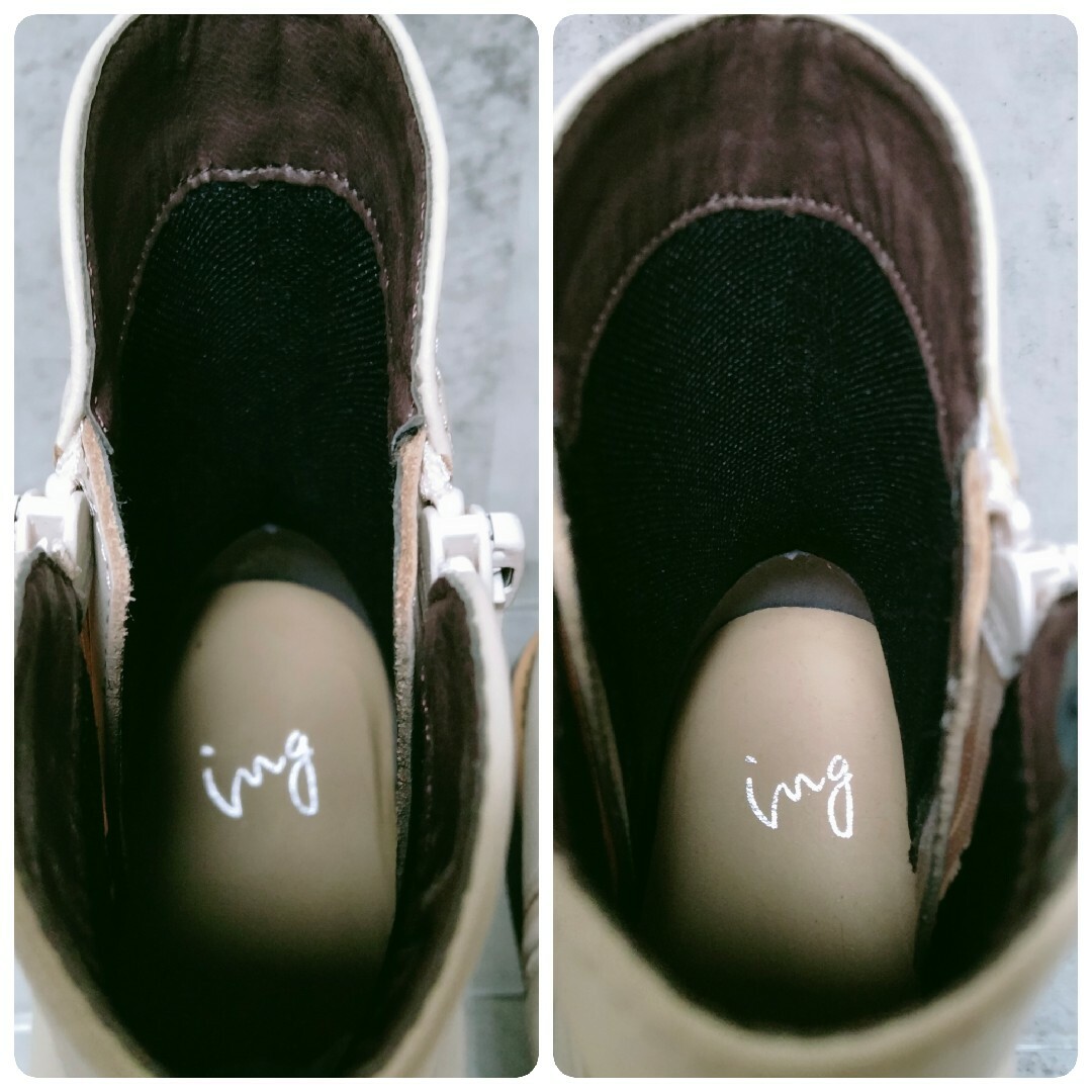 ing(イング)の【美品】 ing イング サイドファスナーショートブーツ 23.0cm レディースの靴/シューズ(ブーツ)の商品写真