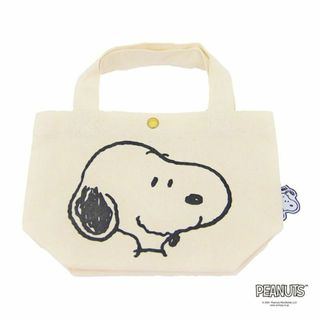 ピーナッツ(PEANUTS)のスヌーピー ランチバッグ ミニトート 帆布 ハピタス コラボ/ナチュラルフェイス(トートバッグ)