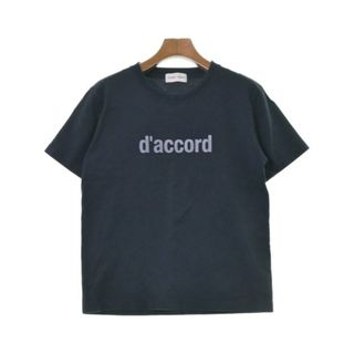 ヒューマンウーマン(HUMAN WOMAN)のHUMAN WOMAN ヒューマン　ウーマン Tシャツ・カットソー M 紺 【古着】【中古】(カットソー(半袖/袖なし))