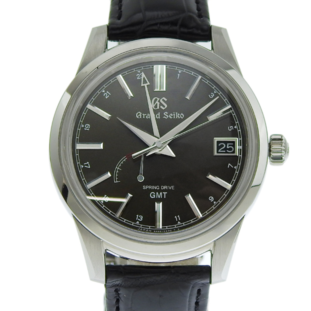 腕時計(アナログ)SEIKO セイコー GS GMT スプリングドライブ メンズ オートマ 9R66-0AL0 レザー gg