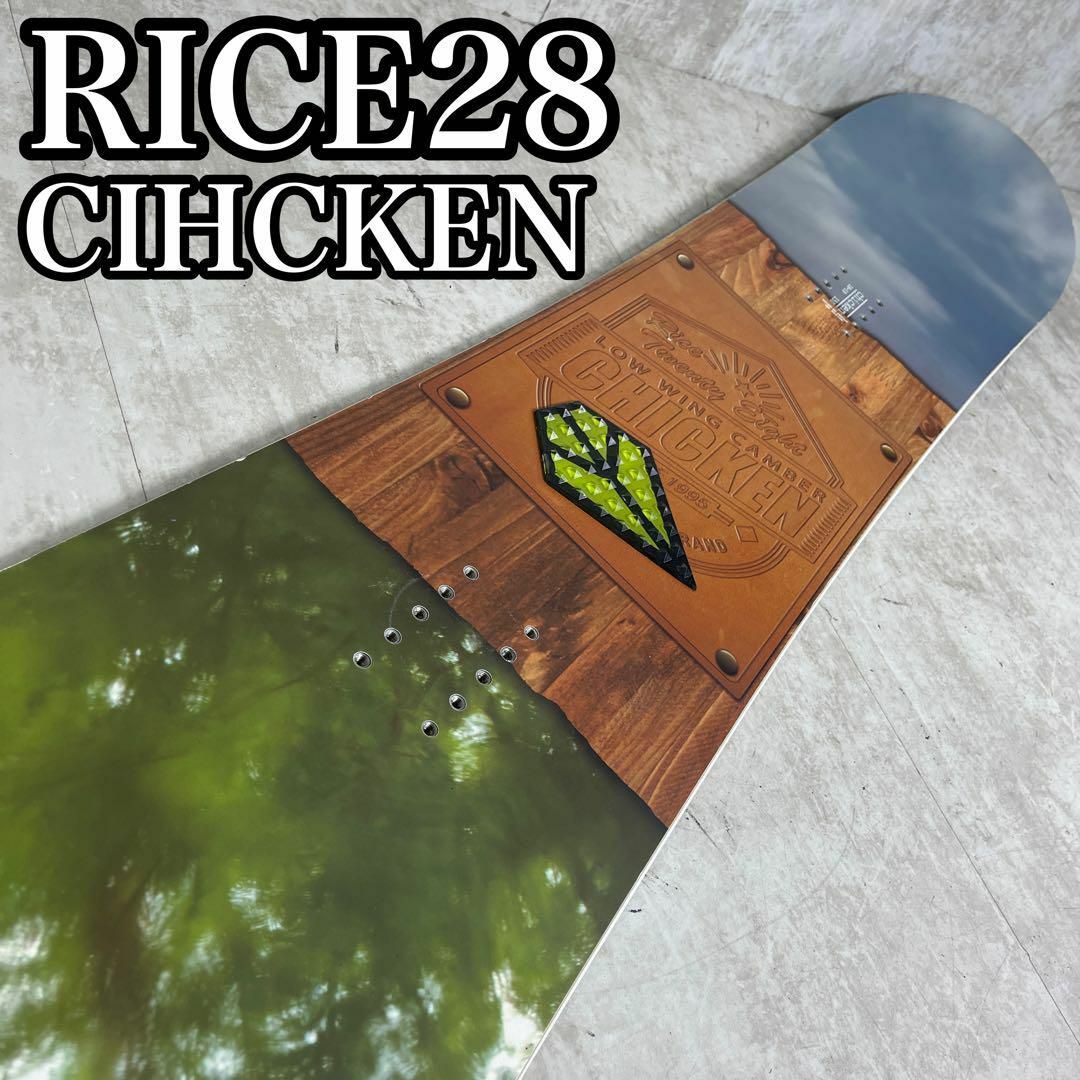 RICE28(ライストゥエンティーエイト)の希少　良品　RICE28　CHICKEN　152cm　スノーボード　18-19 スポーツ/アウトドアのスノーボード(ボード)の商品写真