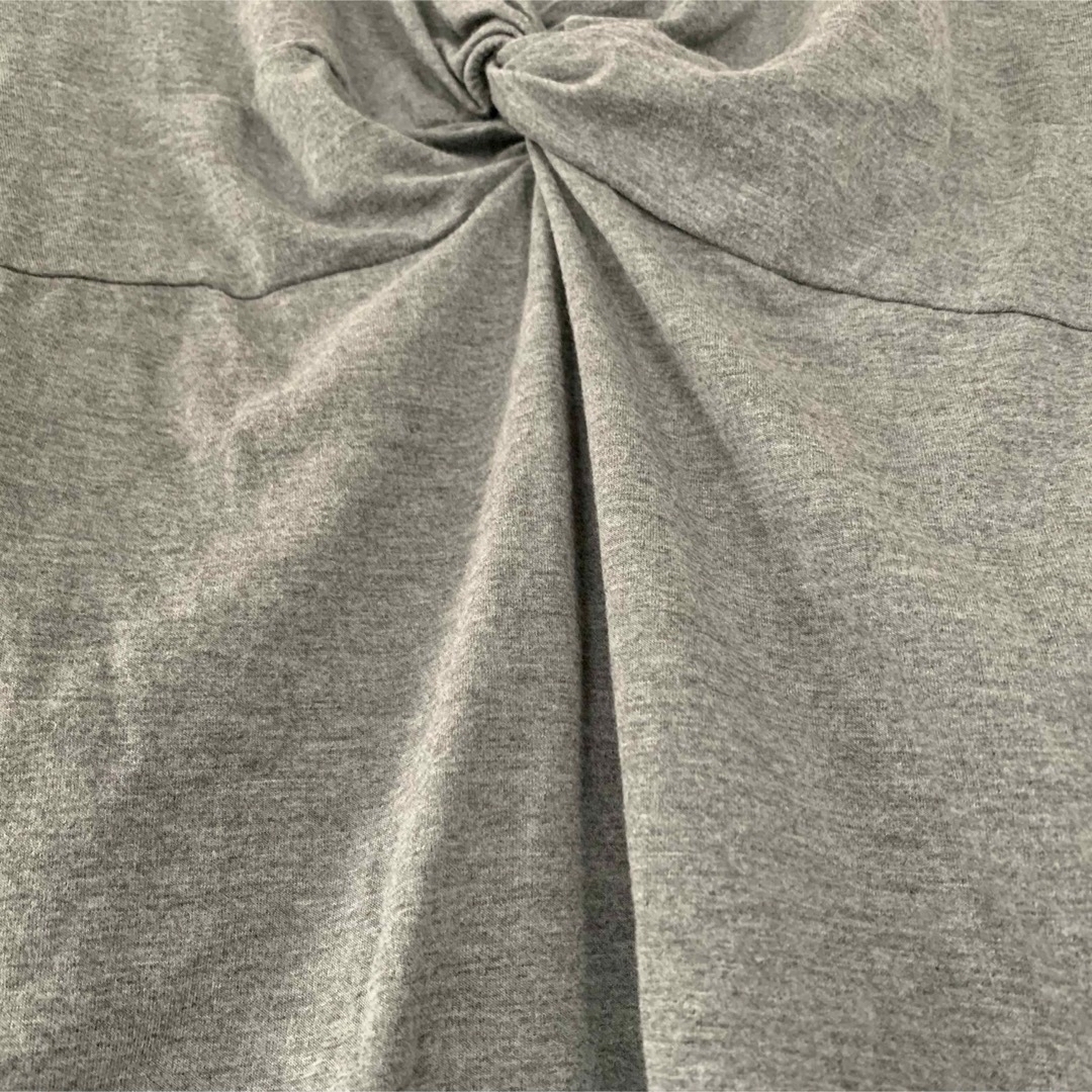 カットソー 長袖シャツ トップス グレー  レディースのトップス(カットソー(長袖/七分))の商品写真
