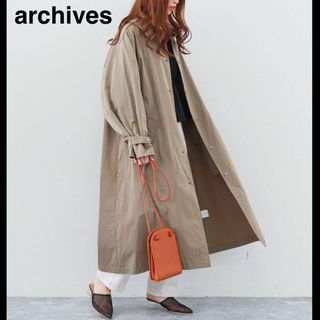 @【Fくらい】ARCHIVES アルシーヴ ステンカラー コート(ロングコート)