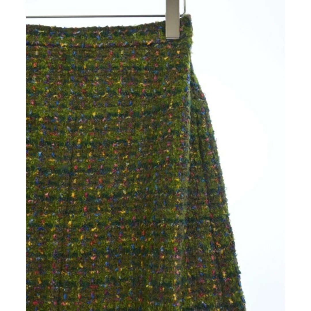 CHANEL(シャネル)のCHANEL シャネル ひざ丈スカート -(S位) 緑 【古着】【中古】 レディースのスカート(ひざ丈スカート)の商品写真