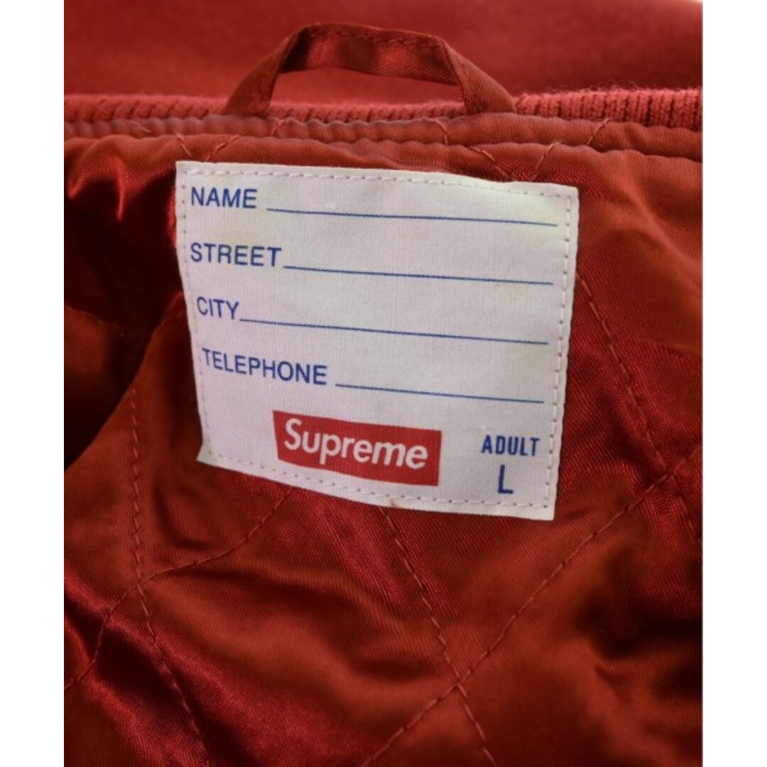 Supreme(シュプリーム)のSupreme シュプリーム スタジャン L 赤 【古着】【中古】 メンズのジャケット/アウター(スタジャン)の商品写真